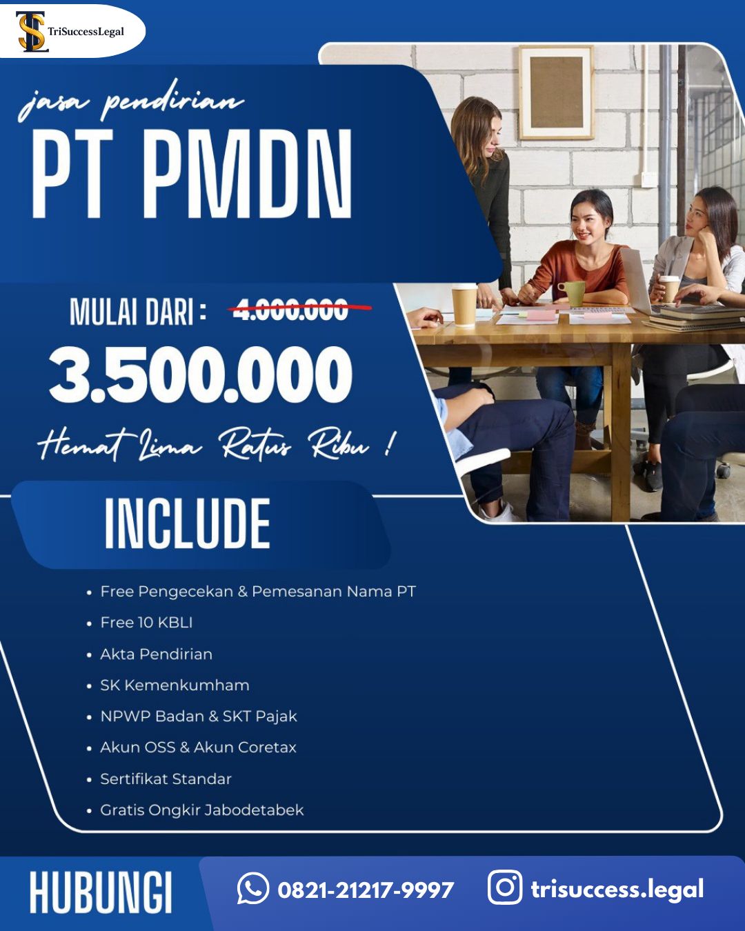 Jasa Pendirian PT PMDN – TriSuccess Legal