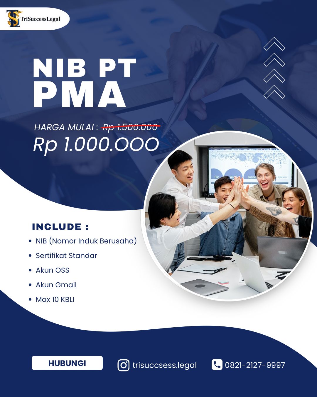 Pengurusan NIB PT PMA – TriSuccess Legal